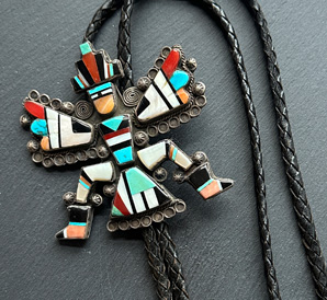 vintage zuni bolo tie